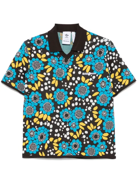 adidas floral polo shirt