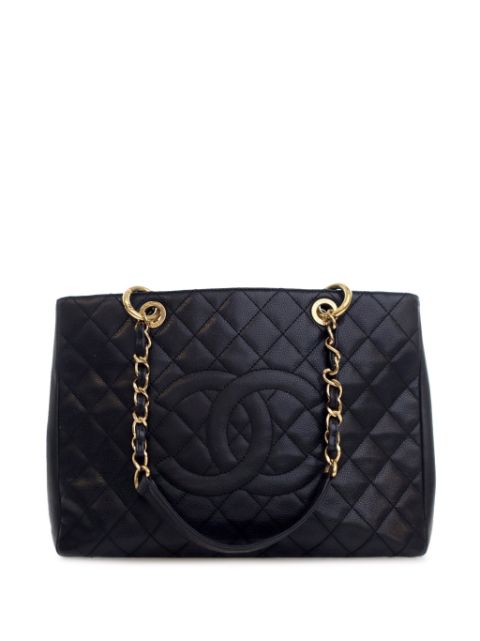 HOT SALE CHANEL 2009-2010 Caviar Grand Shopping tote bag Women