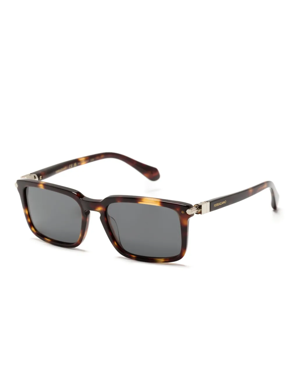 FERRAGAMO SQUARE-FRAME SUNGLASSES