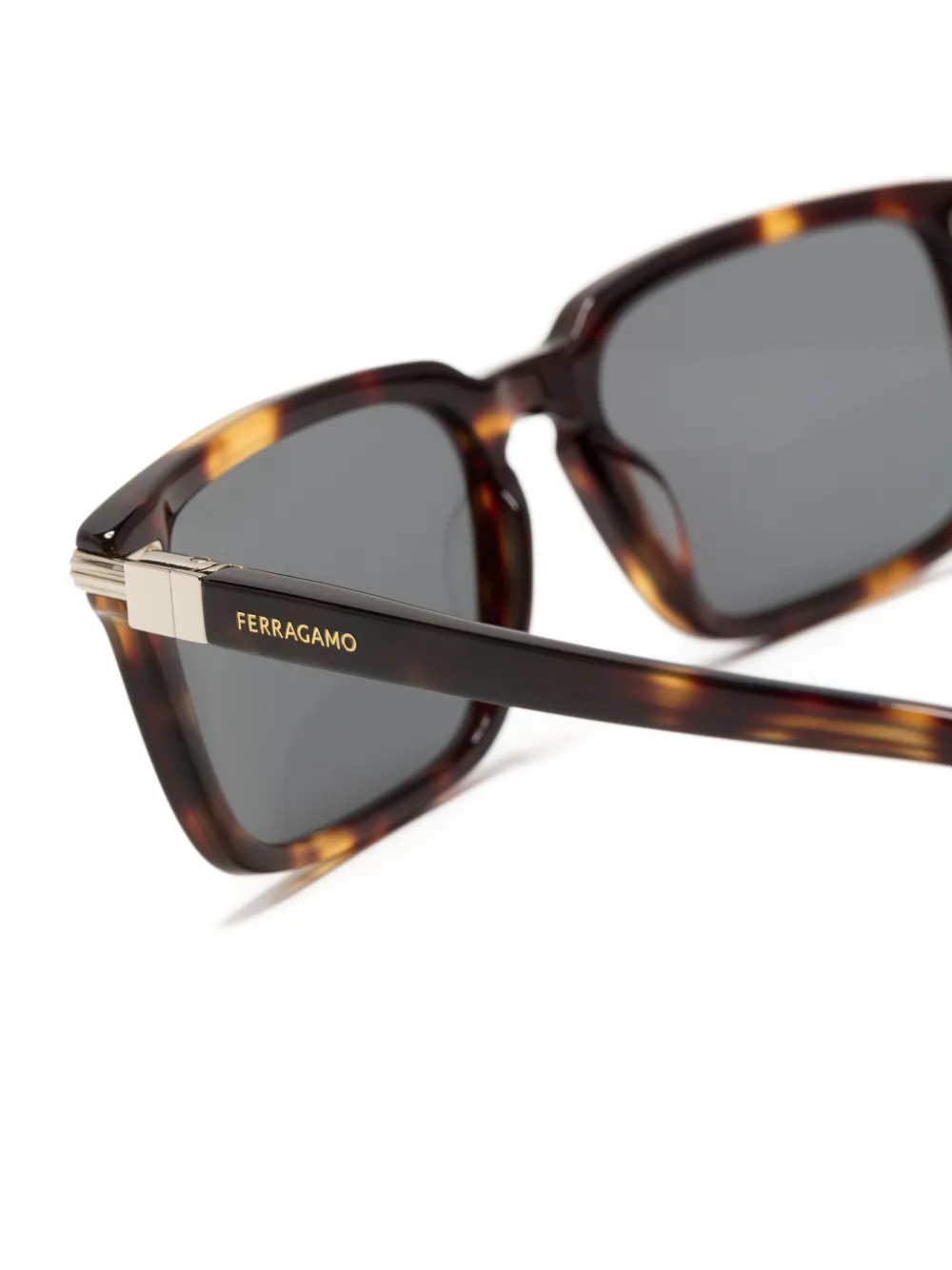 FERRAGAMO SQUARE-FRAME SUNGLASSES