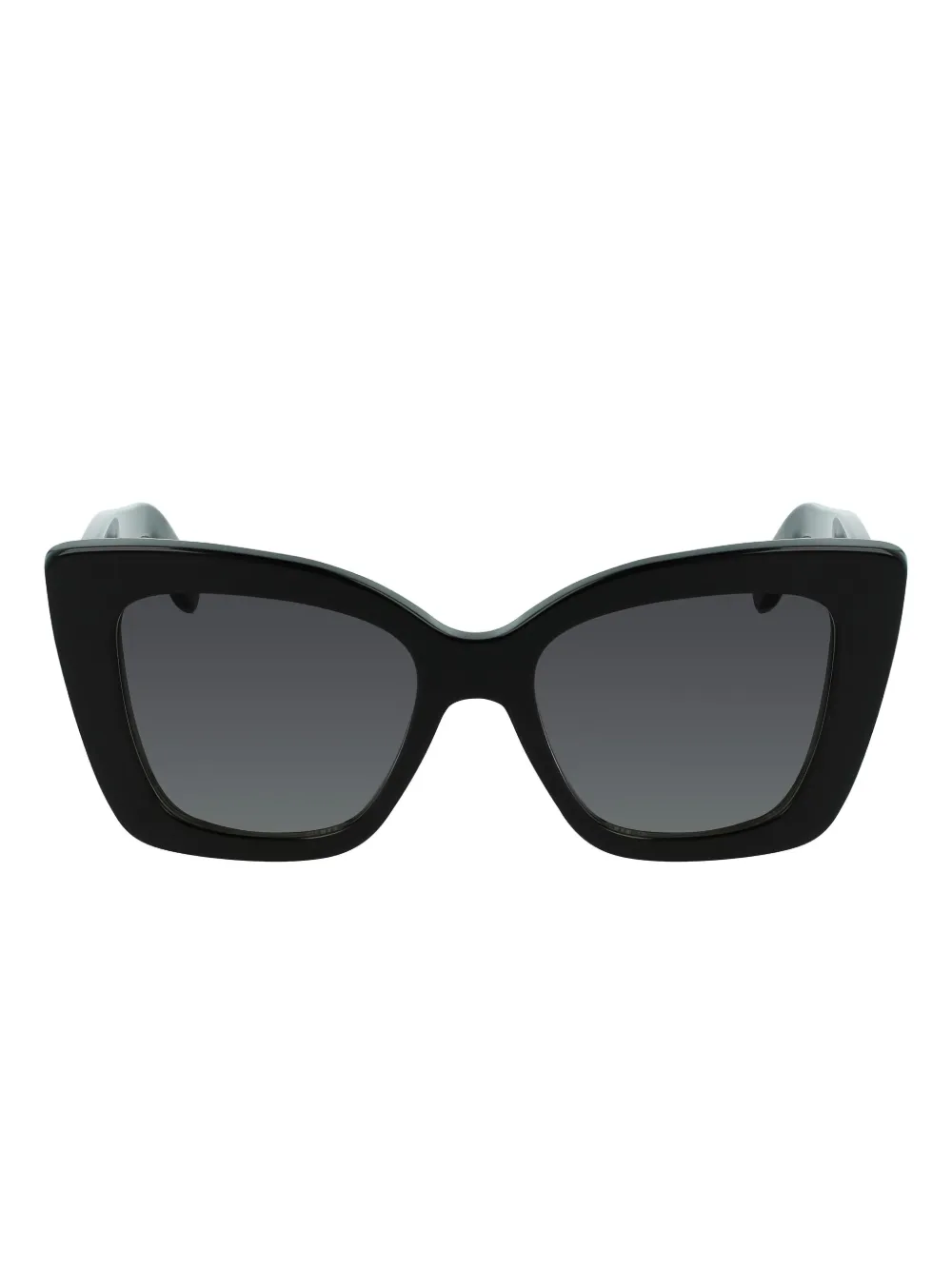 Ferragamo Eyewear スクエアフレーム サングラス - ブラック Ferragamo Eyewear スクエアフレーム サングラス - ブラック