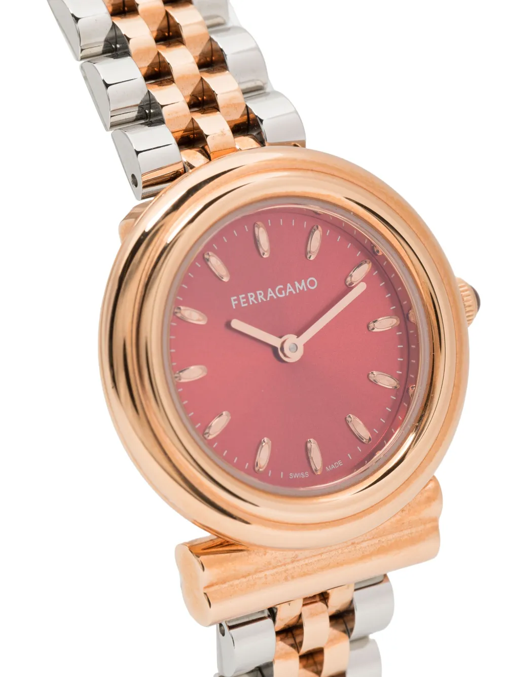 Ferragamo Gancini twisted watch - Rood