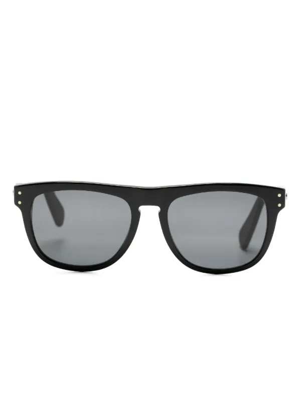 Ferragamo Eyewear スクエアフレーム サングラス | ブラック | FARFETCH JP