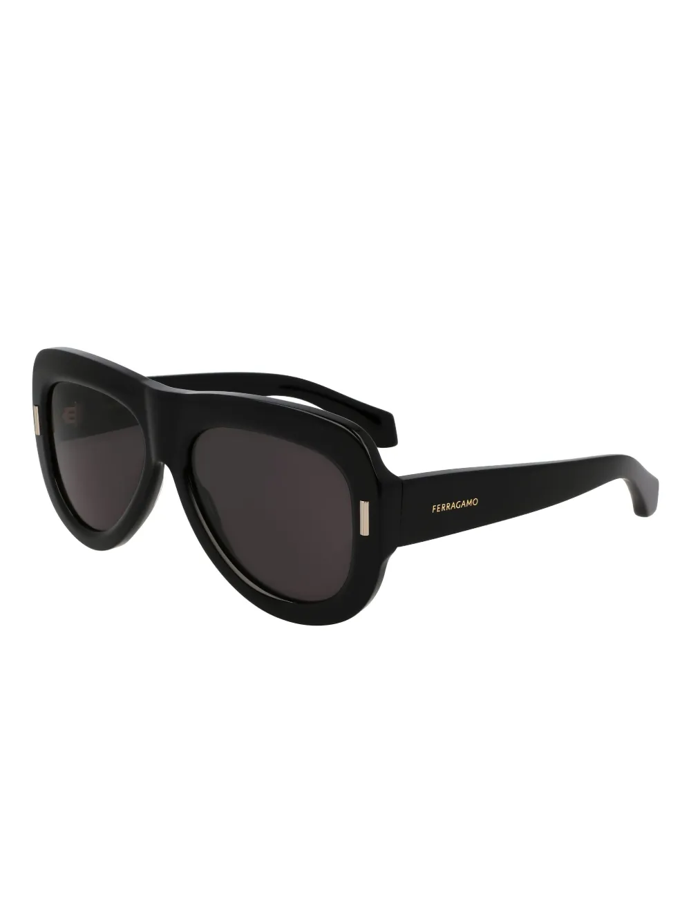 Ferragamo Eyewear Zonnebril met piloten montuur - Zwart