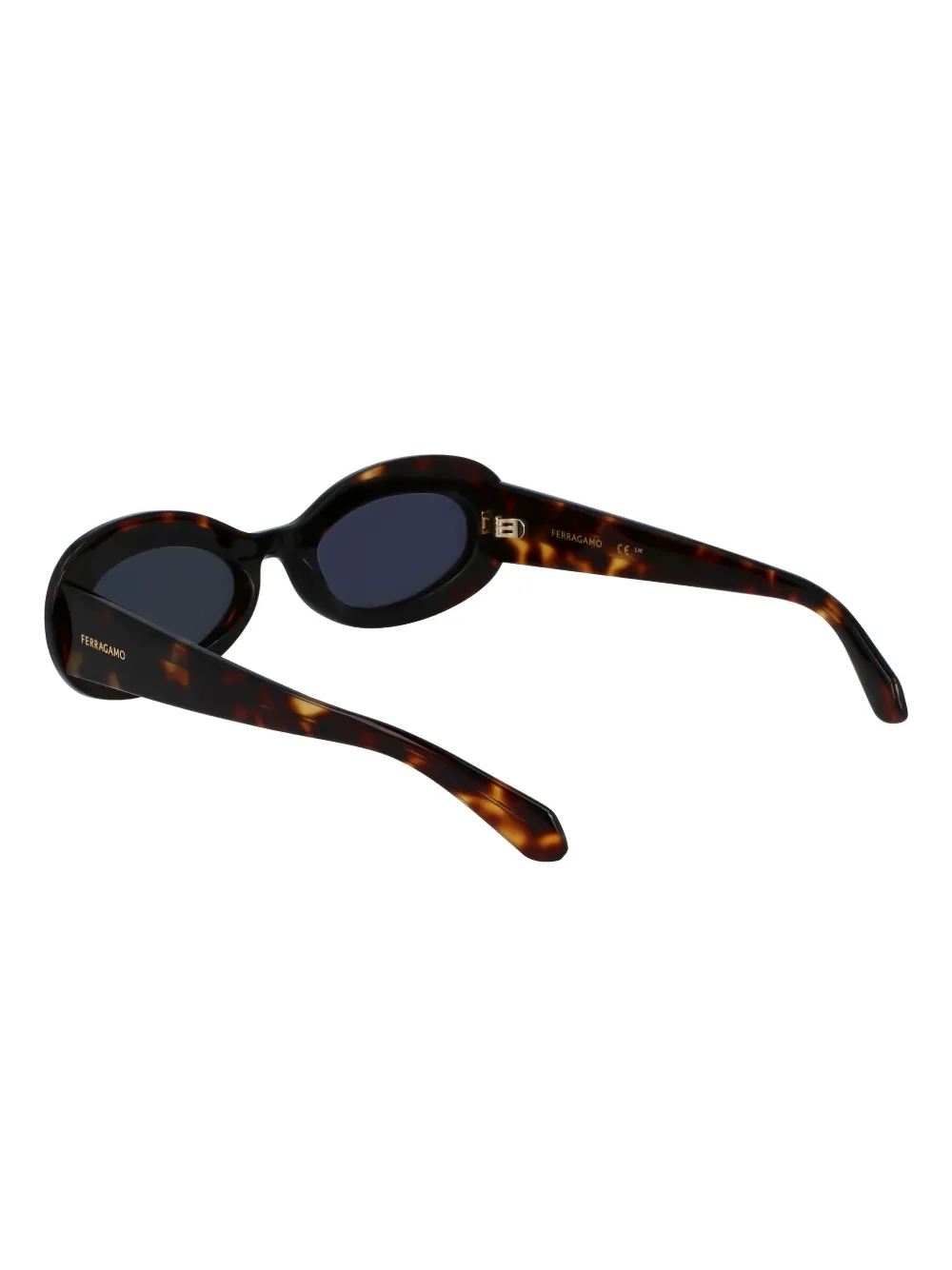 Ferragamo Eyewear Tortoiseshell-pattern Sunglasses In Brown