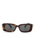 Ferragamo rectangle-frame sunglasses - Brown