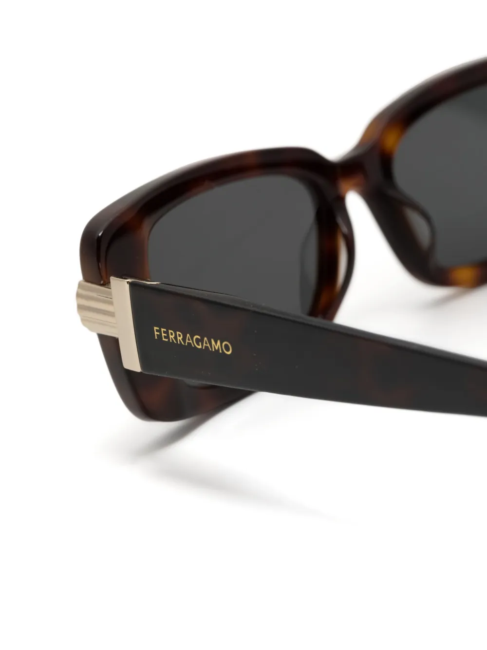 FERRAGAMO RECTANGLE-FRAME SUNGLASSES