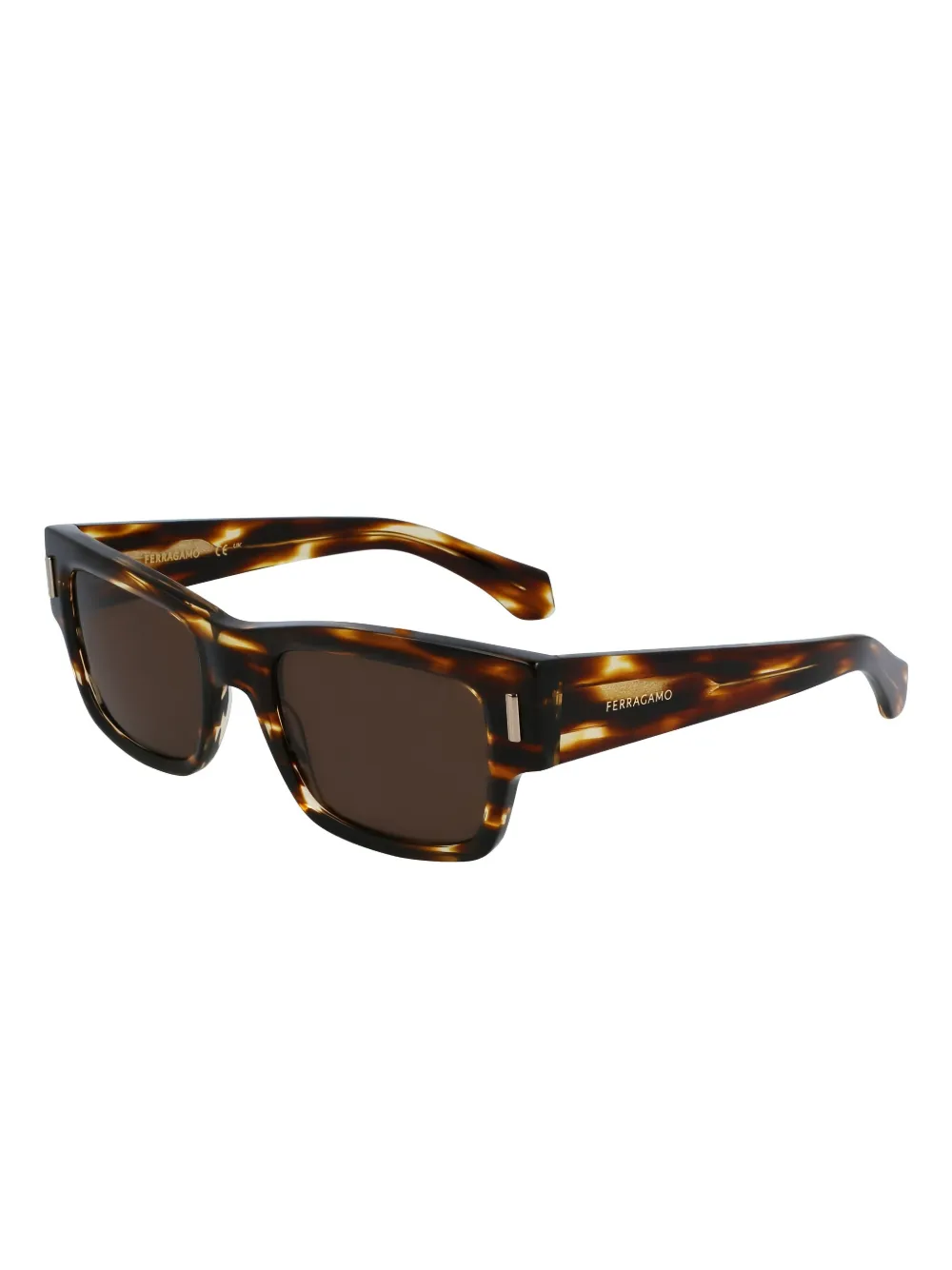 Ferragamo Eyewear tortoiseshell-pattern sunglasses | Brown | Image 1