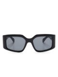 Ferragamo rectangle-frame sunglasses - Black