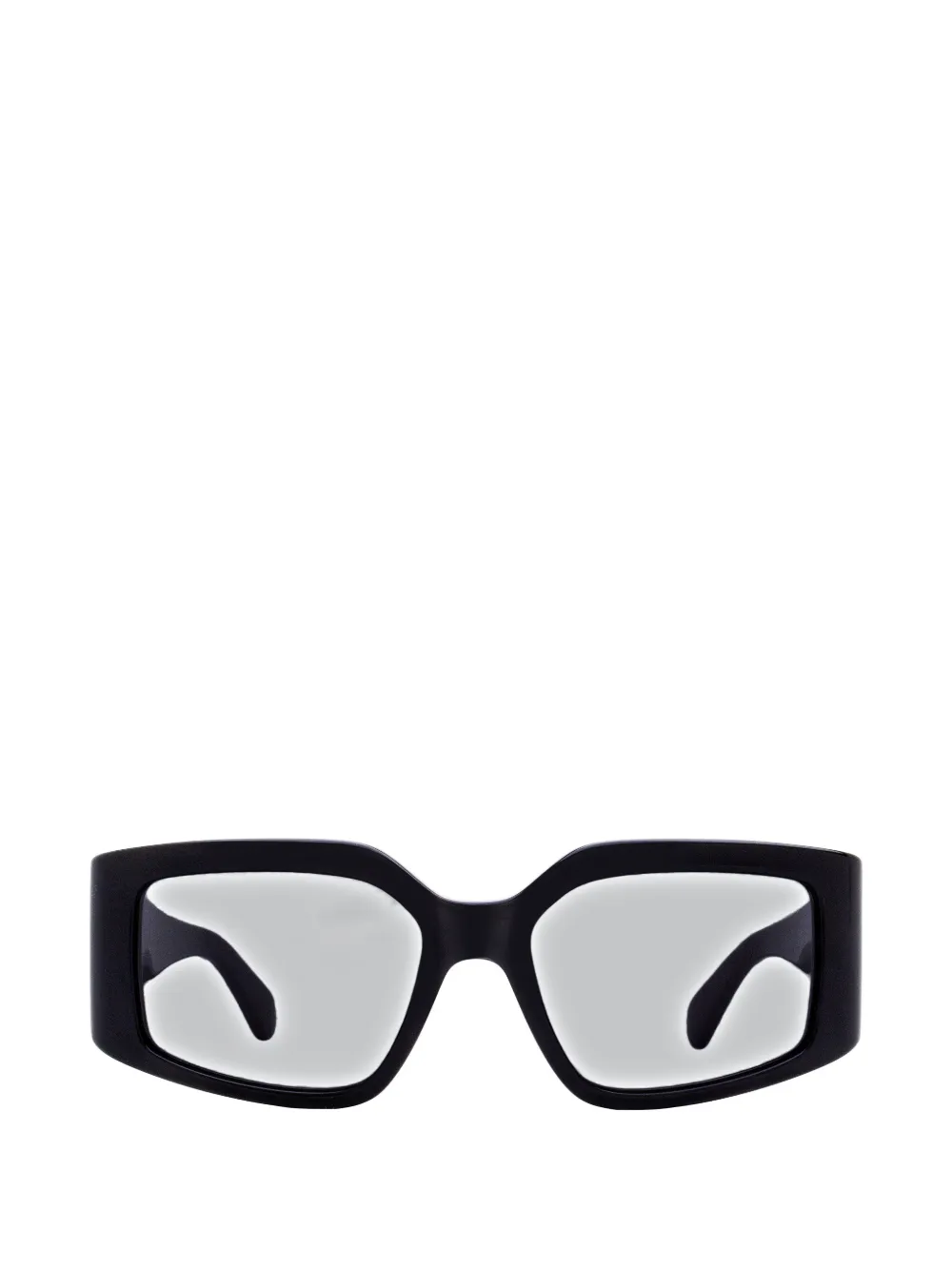 Ferragamo Eyewear Zonnebril met rechthoekig montuur Zwart