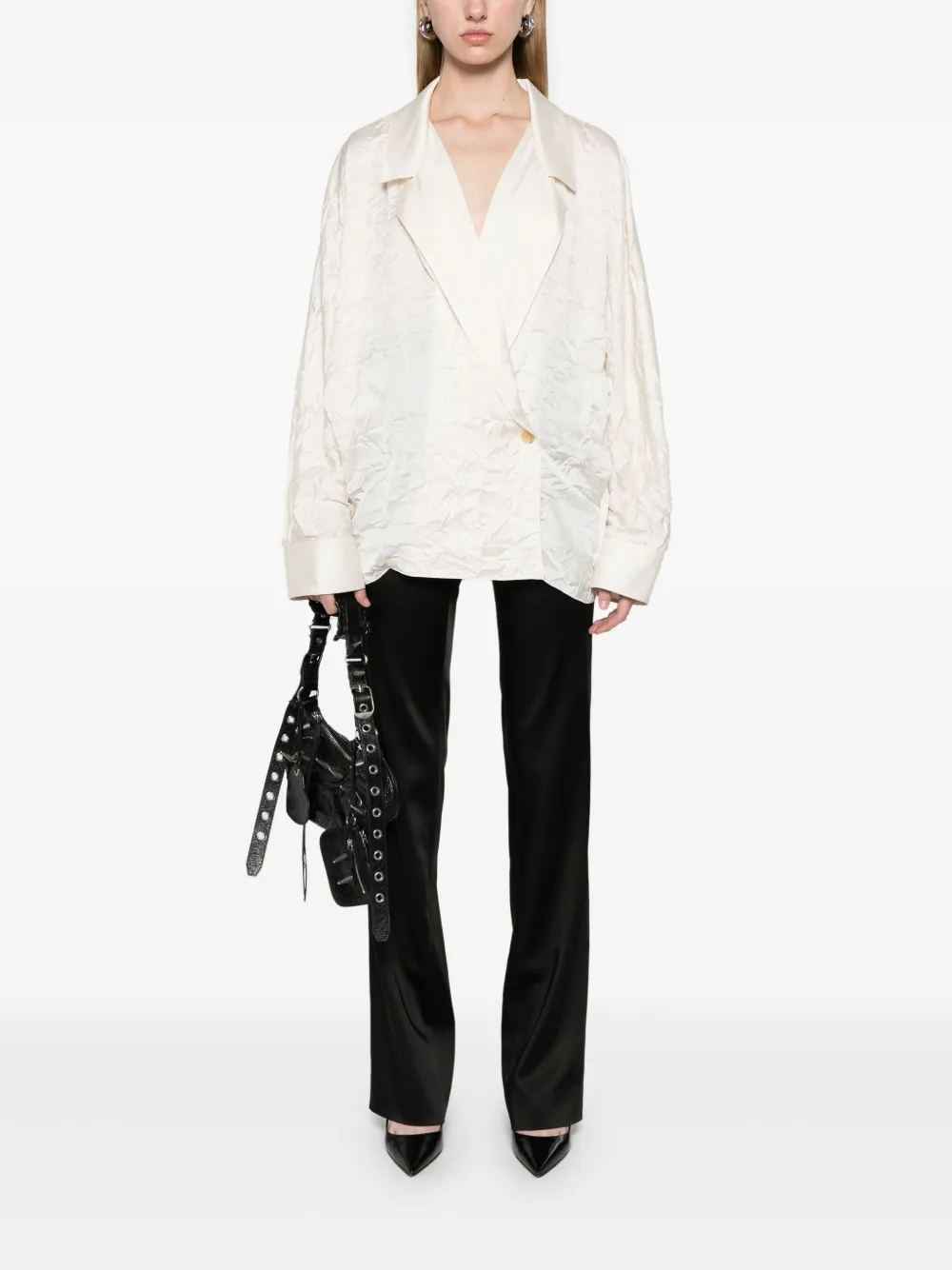 Balenciaga High waist broek - Zwart
