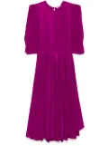 Parlor metallic-effect midi dress - Pink