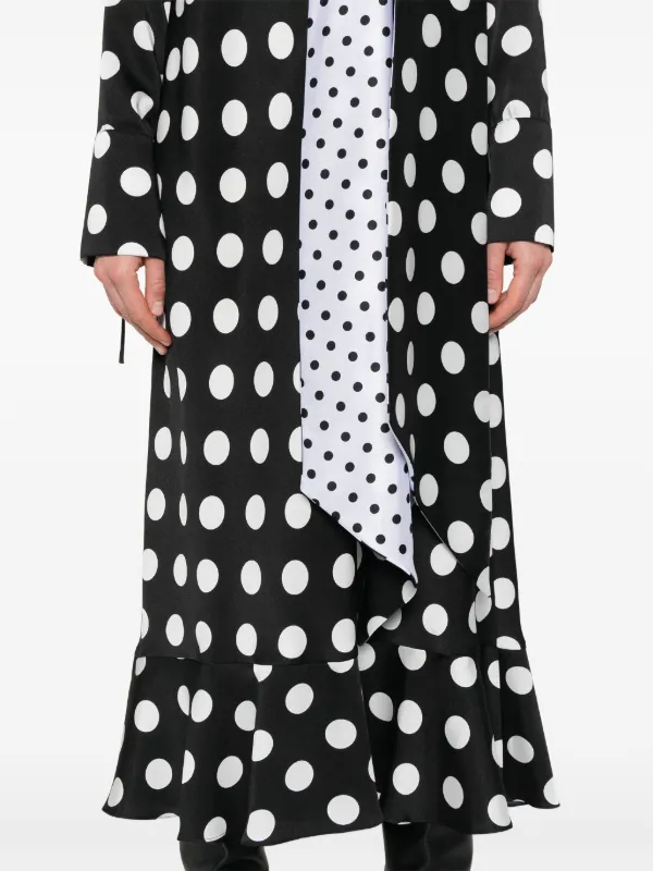 Parlor Maxi-jurk Met Stippen Zwart FARFETCH NL