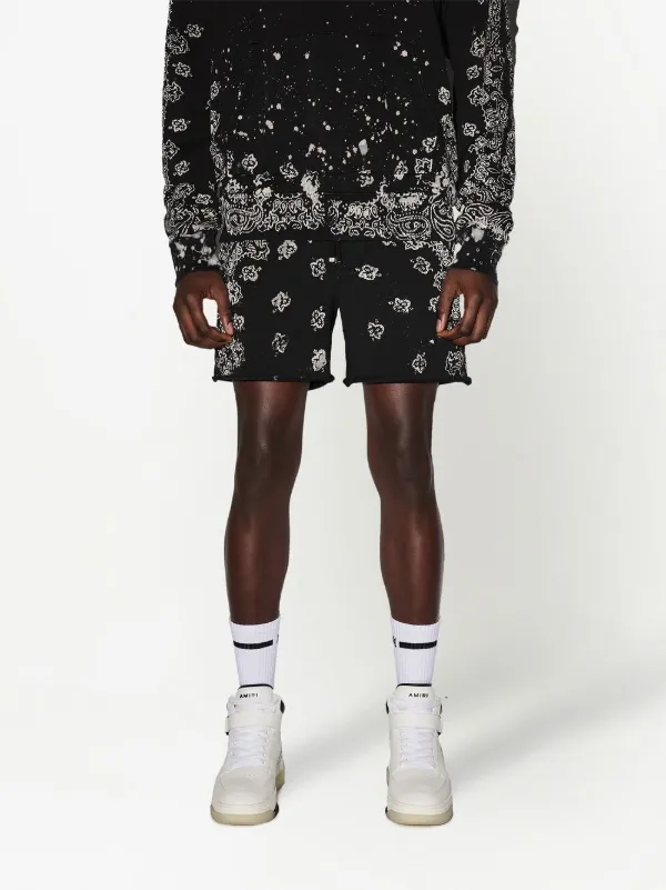 独創的 | ショートパンツ バンダナ AMIRI ブラック JP FARFETCH | パンツ