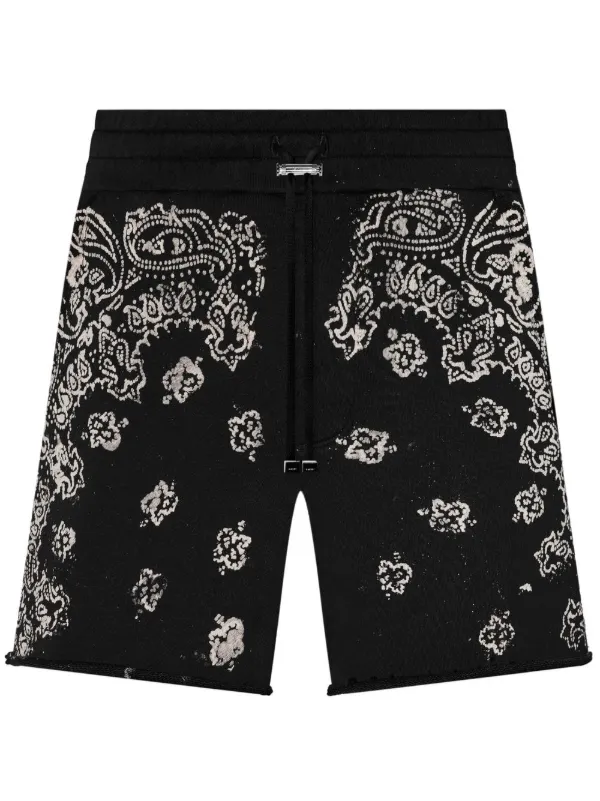 AMIRI Bandana Shorts | Black | FARFETCH