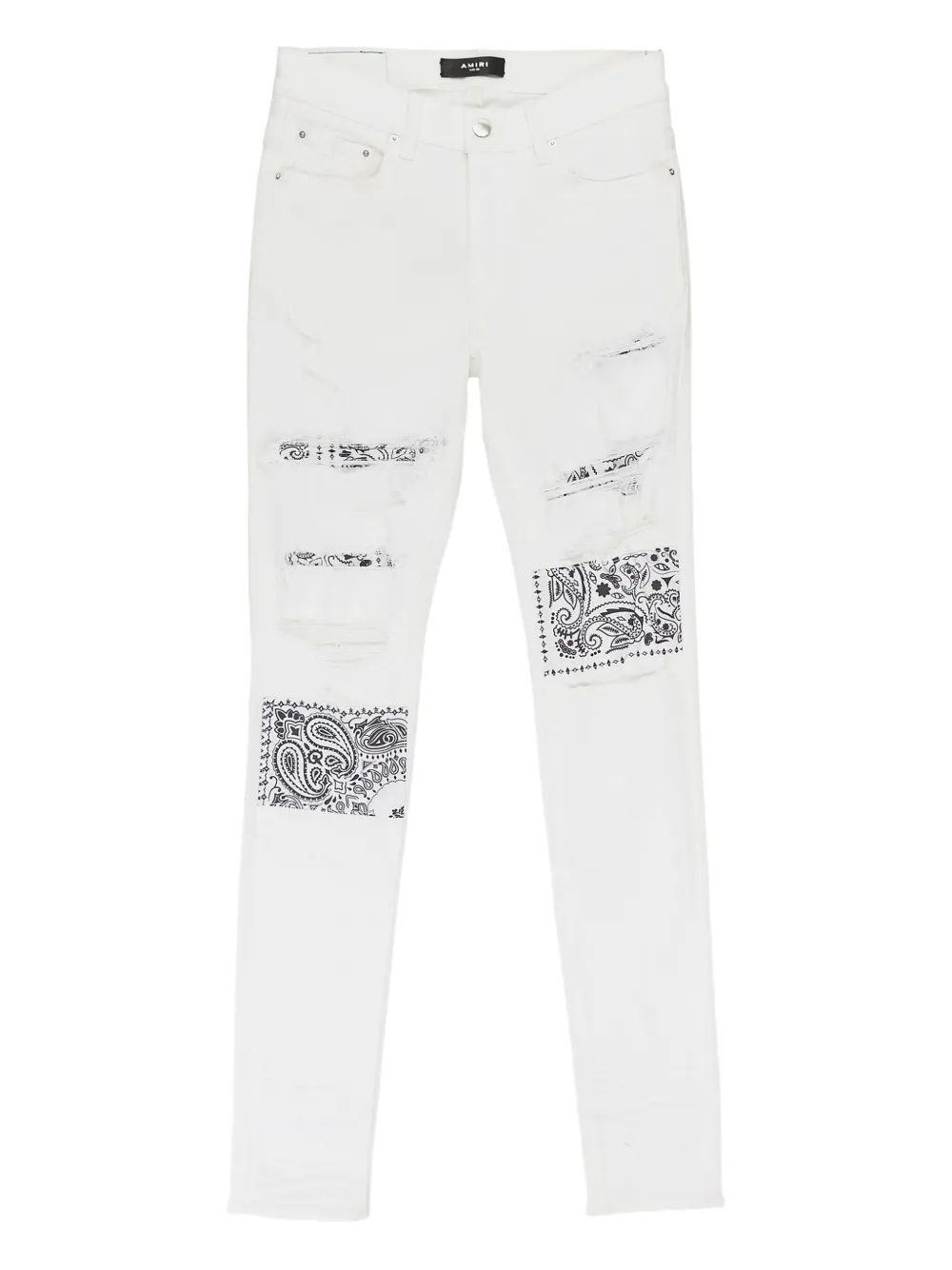 AMIRI Bandana Artpatch jeans | White | Image 1