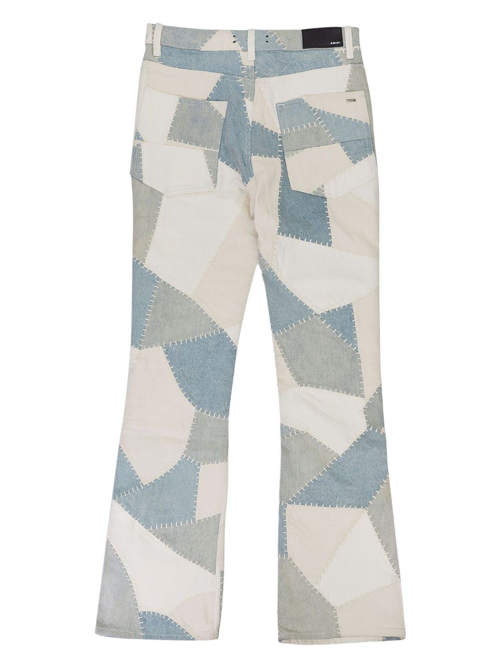 AMIRI patchwork-design jeans - Blauw