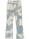 AMIRI patchwork-design jeans - Blue