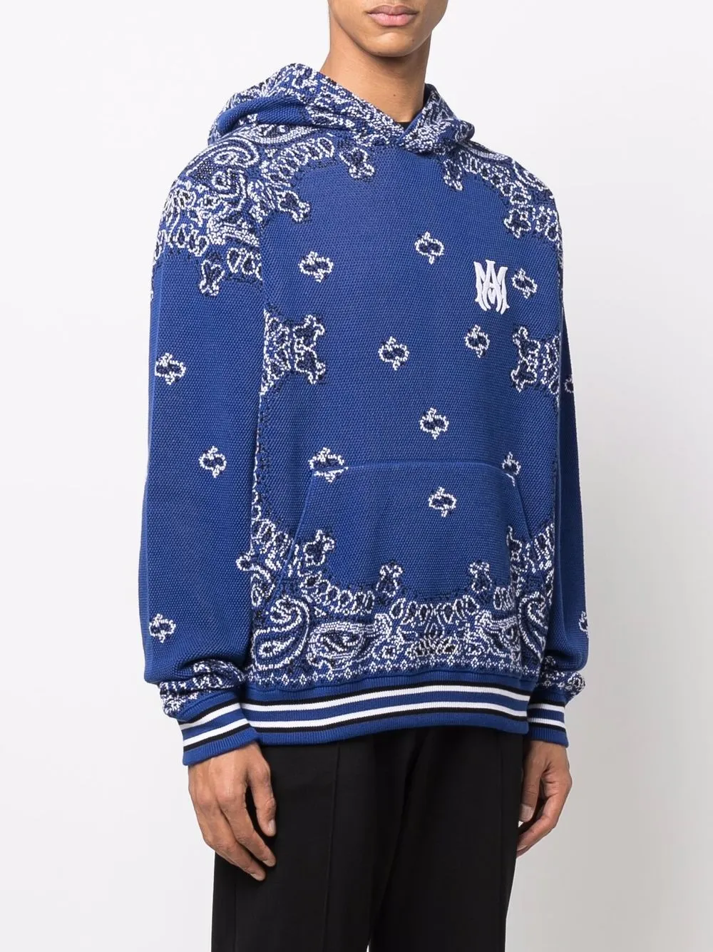 AMIRI Bandana B-Ball hoodie Blauw