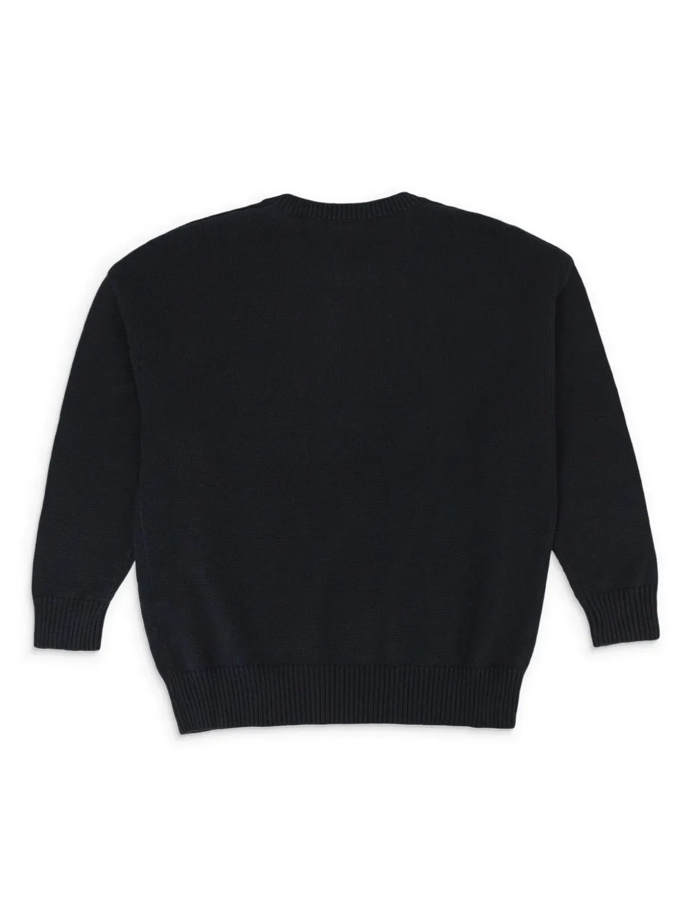 Amiri Logo-intarsia Sweater In Black