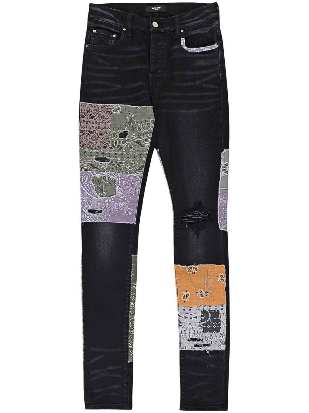 AMIRI Jeans Bandana Art - Nero