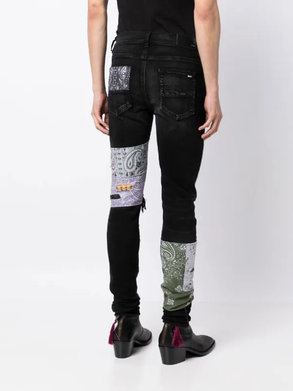 AMIRI Bandana Art Jeans Black FARFETCH PH