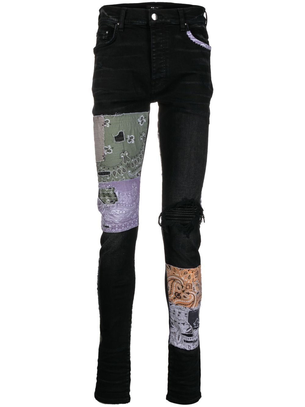 AMIRI Bandana Art jeans - Black