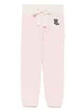 POLO RALPH LAUREN KIDS logo-badge drawstring track pants - Pink