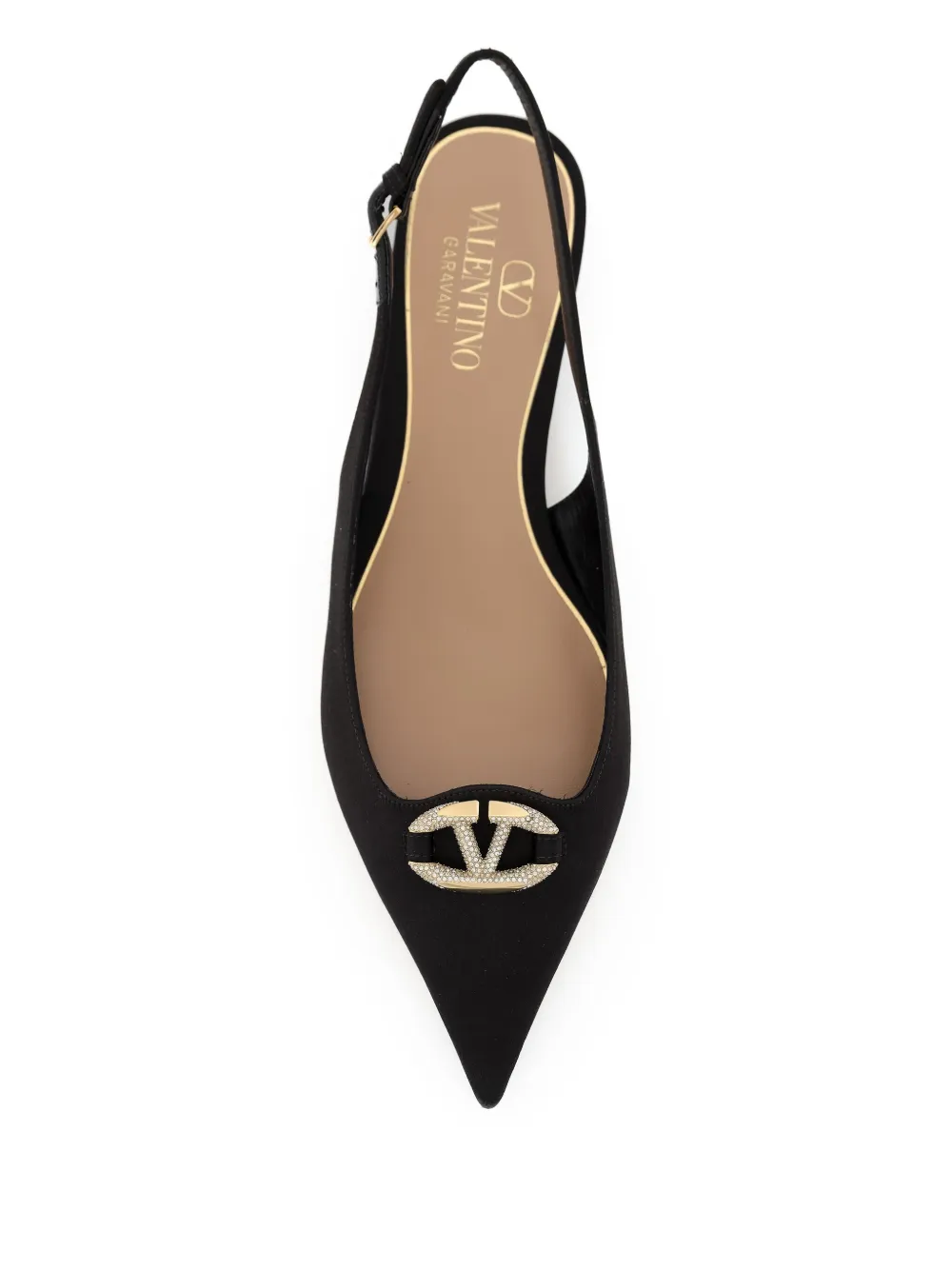 Valentino Garavani VLogo-Signature slingback pumps Black