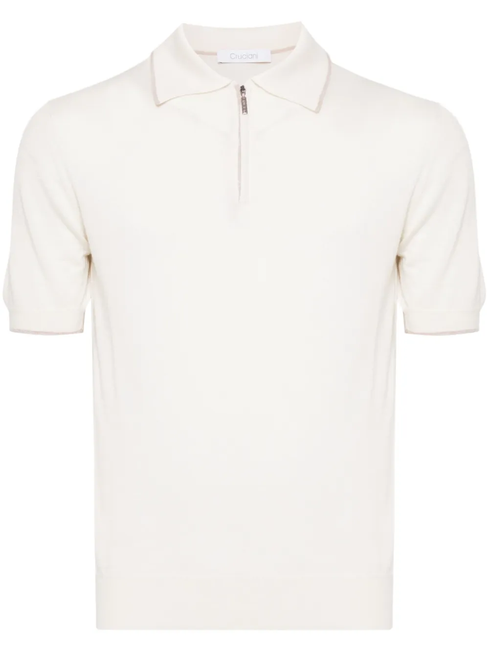 Cruciani knitted polo shirt | Neutrals | Image 1