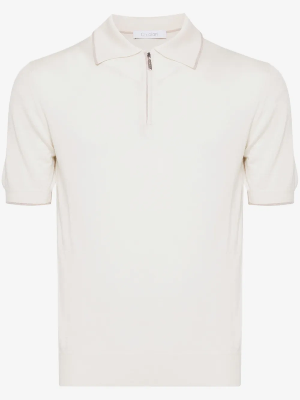 Cruciani knitted polo shirt | Neutrals | Image 1