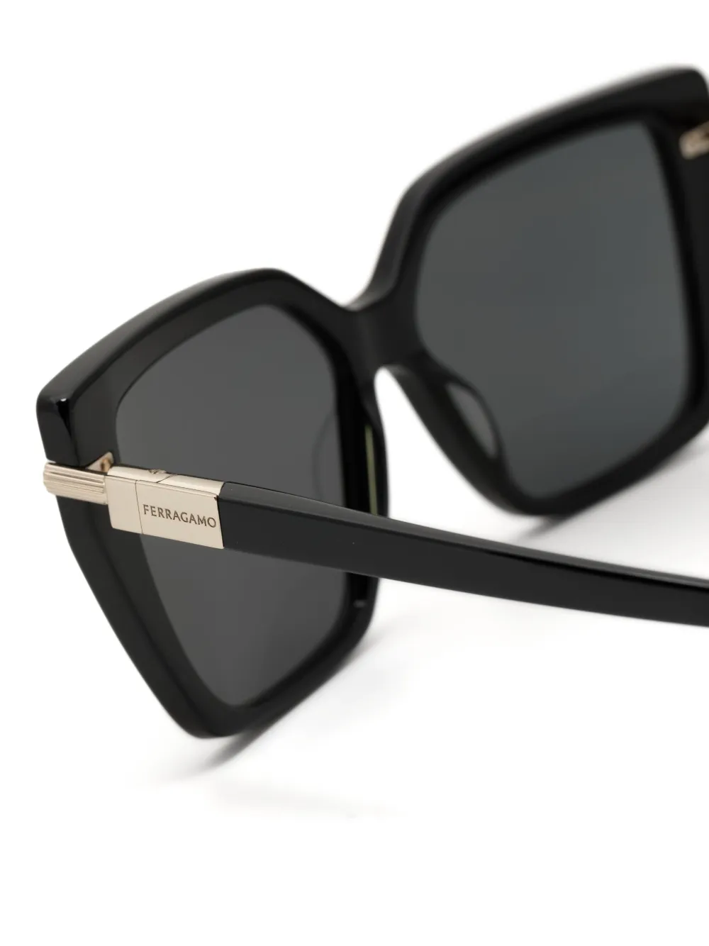 FERRAGAMO SQUARE-FRAME SUNGLASSES