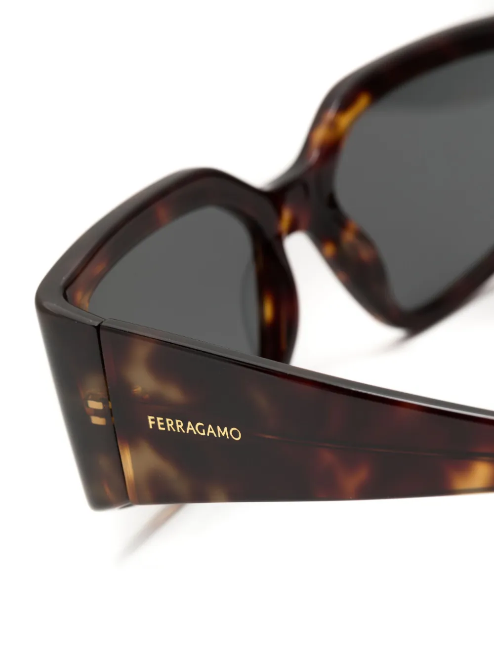 FERRAGAMO SQUARE-FRAME SUNGLASSES