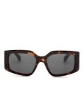 Ferragamo square-frame sunglasses - Brown