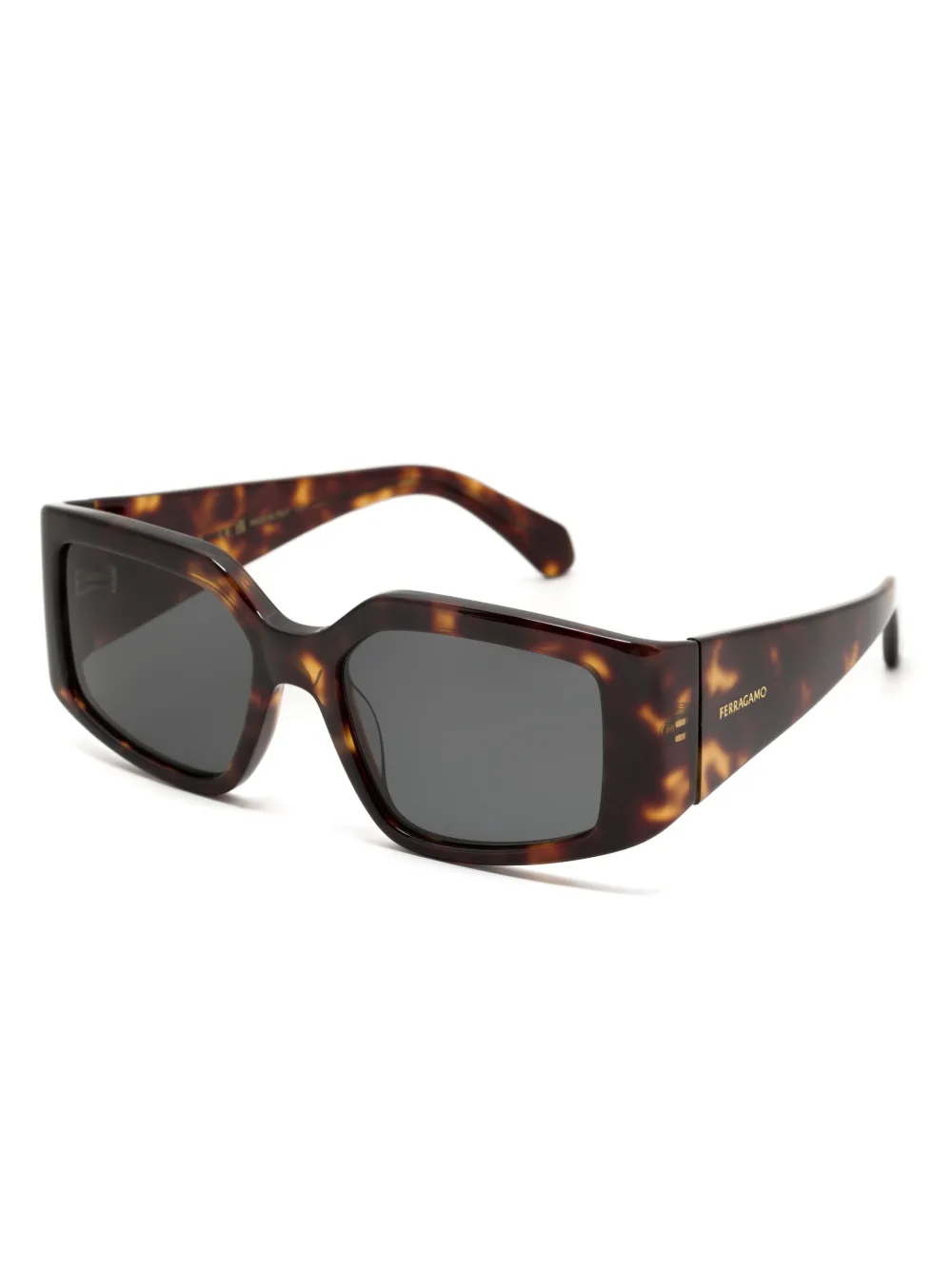 FERRAGAMO SQUARE-FRAME SUNGLASSES