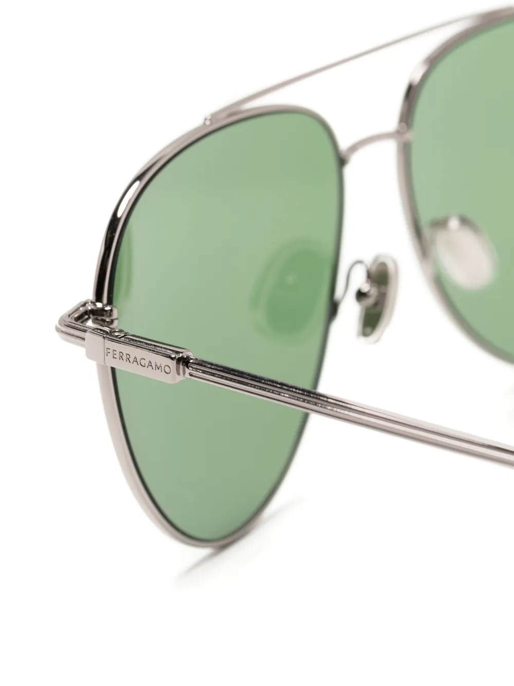 FERRAGAMO PILOT-FRAME SUNGLASSES