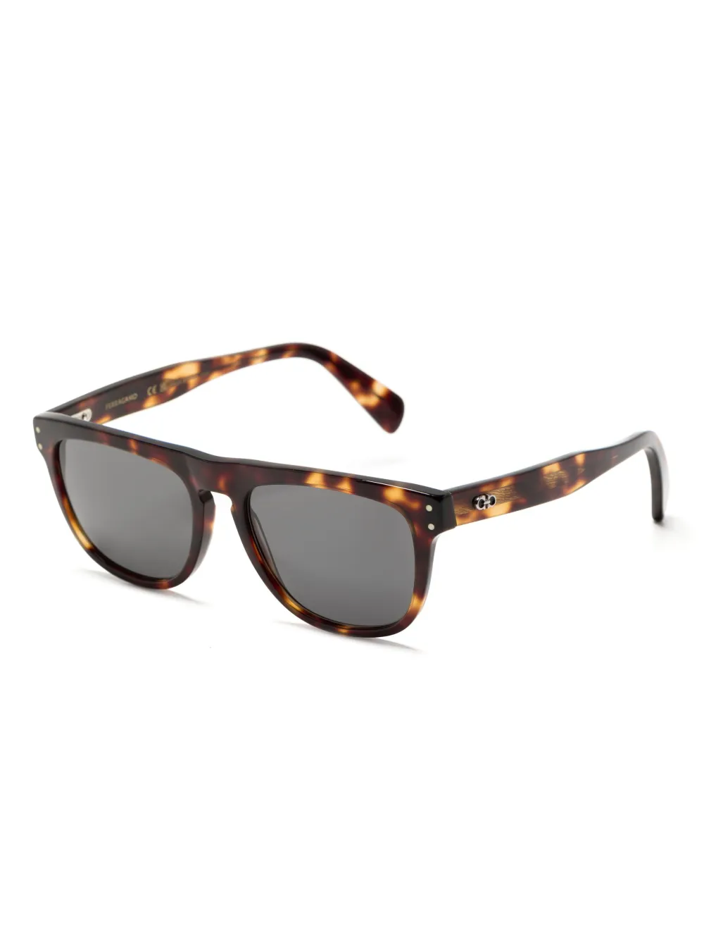 FERRAGAMO SQUARE-FRAME SUNGLASSES