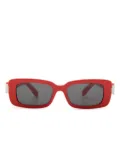 Ferragamo rectangle-frame sunglasses - Red