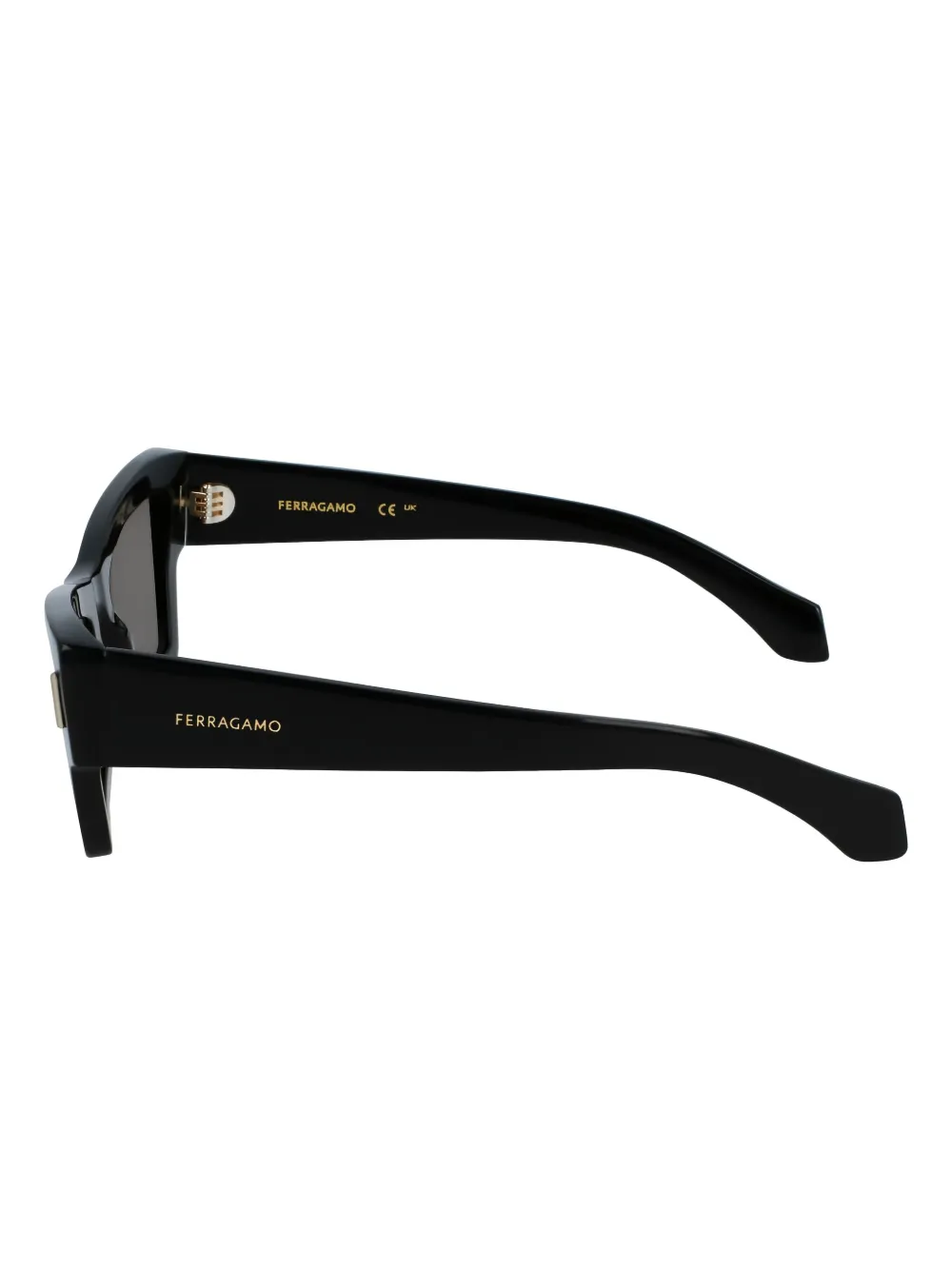 Ferragamo Eyewear Zonnebril met geometrisch montuur - Zwart