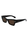Ferragamo Eyewear geometric-frame sunglasses - Black