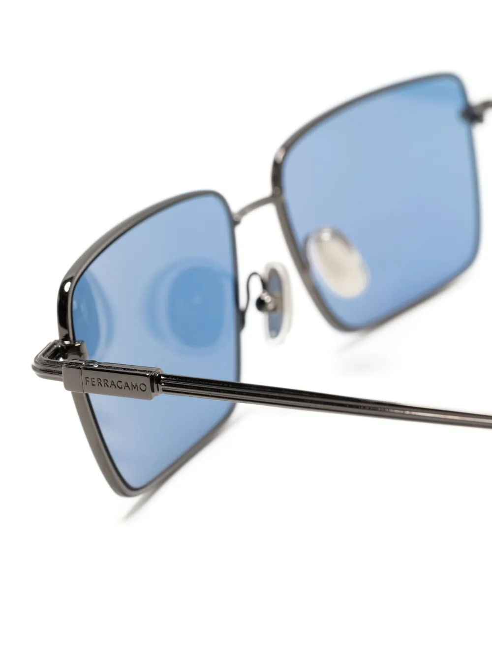 FERRAGAMO SQUARE-FRAME SUNGLASSES