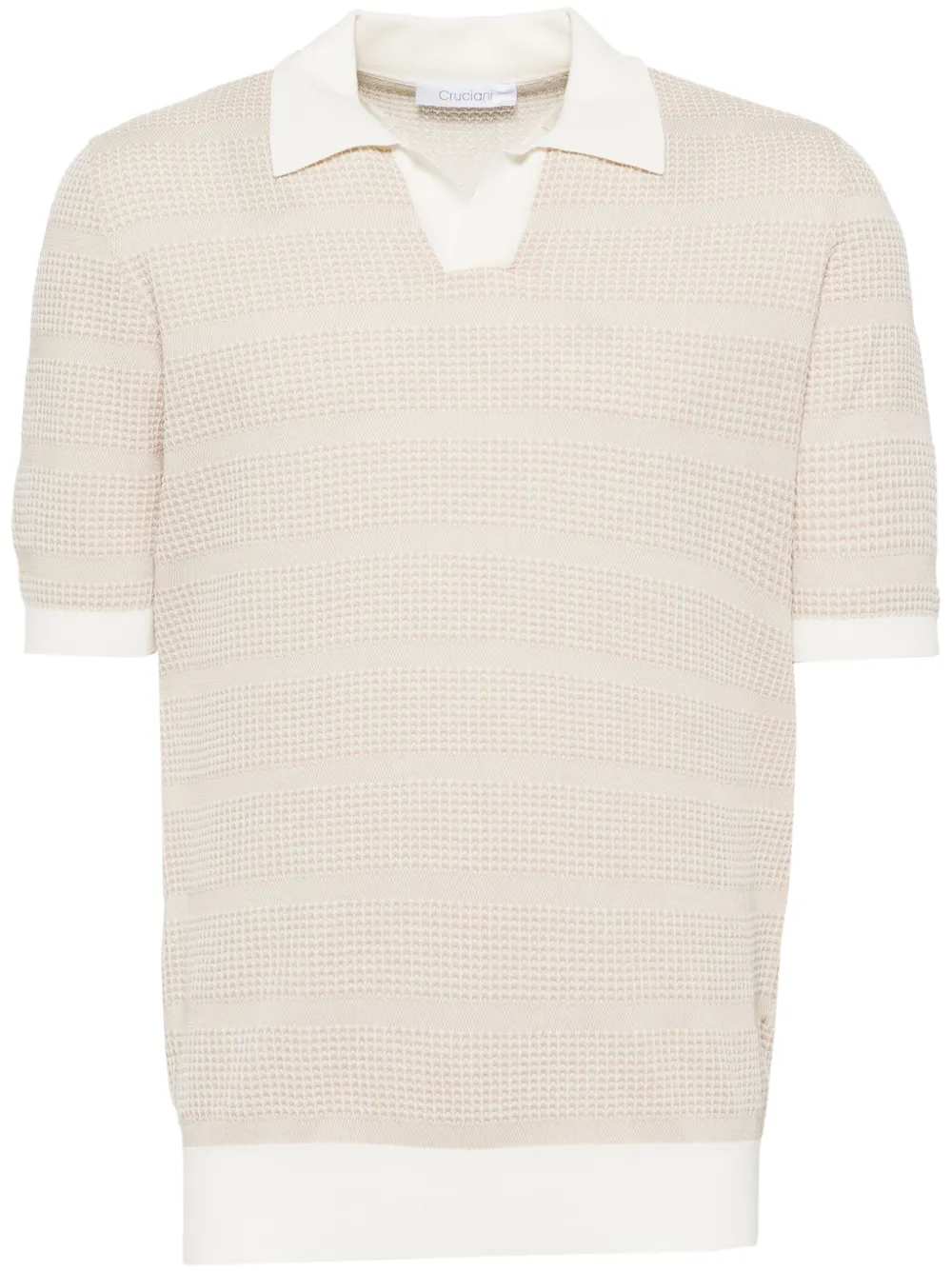 Cruciani Cotton Polo Shirt In Neutrals