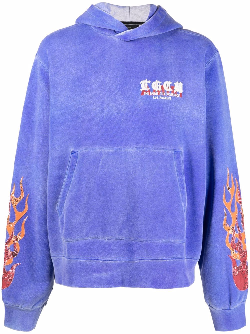 T.G.C.W. Flames hoodie - Blue