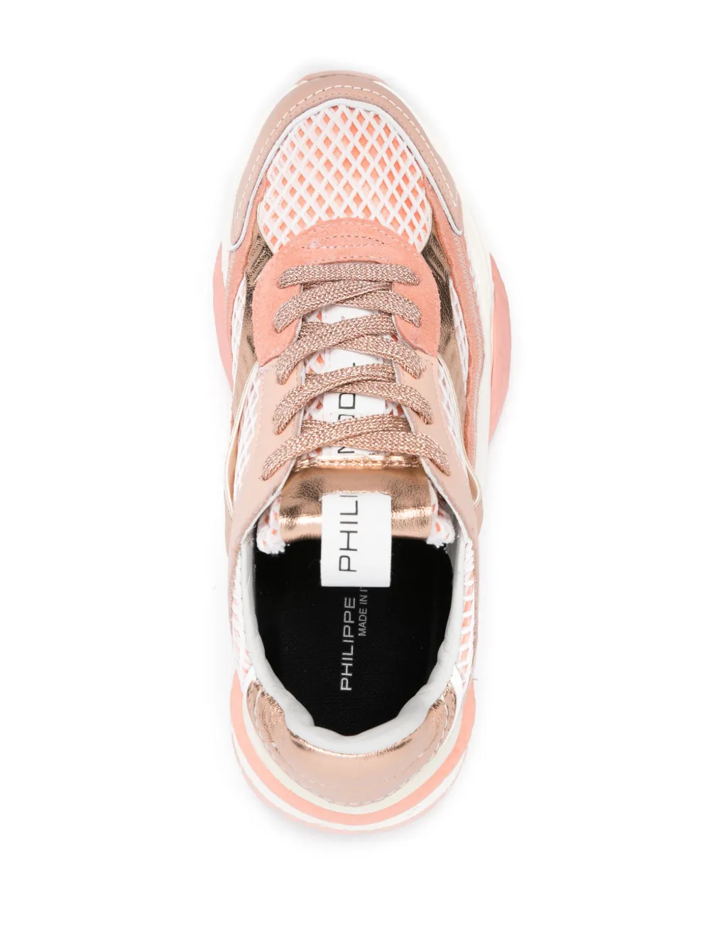 Philippe Model Paris panelled-design sneakers Pink