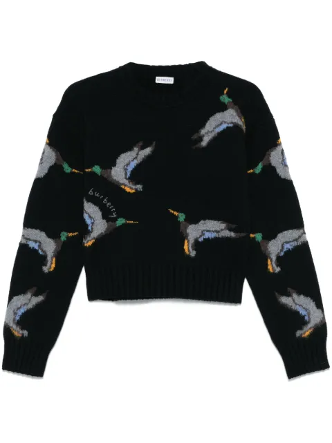 Burberry duck-jacquard  sweater
