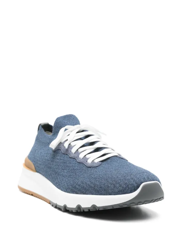 【送料&関税込】Brunello Cucinelli Cotton Sneakers Brunello Cucinelli - Cotton Knit Sneaker in Panama