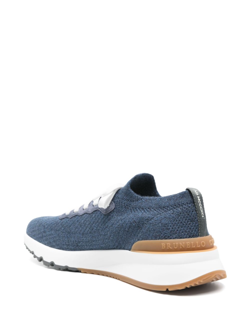 Brunello Cucinelli Gebreide sneakers Blauw