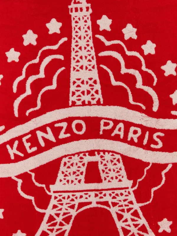 Kenzo ロゴ ビーチタオル | レッド | FARFETCH JP