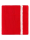 Kenzo intarsia-logo beach towel - Red