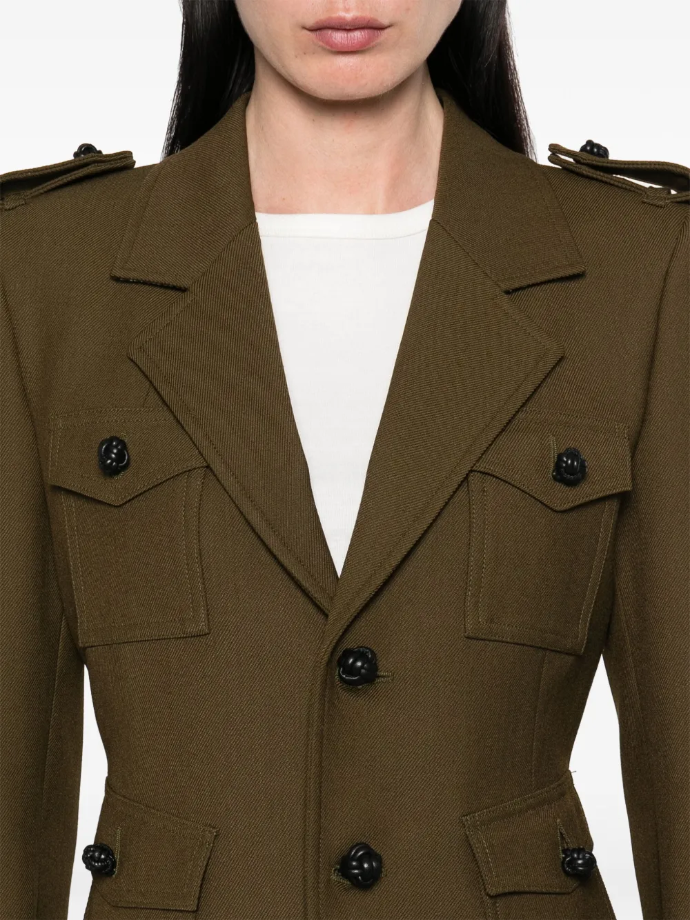 Burberry Jack met gekerfde revers Bruin
